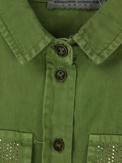 Camisa Ermanno Scervino Tecido Verde