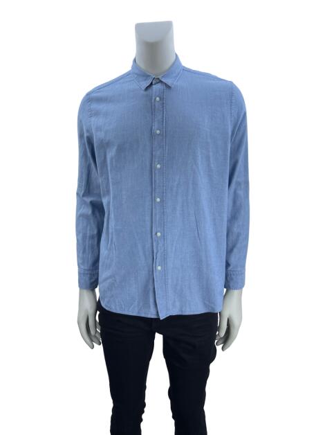 Camisa Hugo Boss Botões Azul - AHBT195 Original | Etiqueta Única