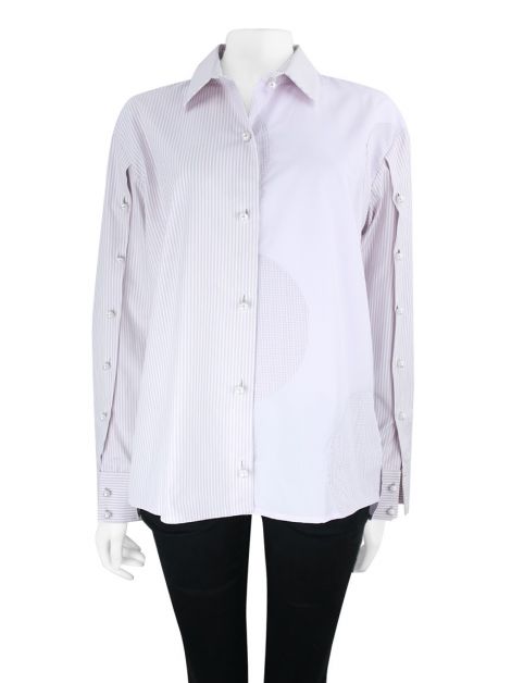 Camisa Le Noah Círculos Xadrez Lilás