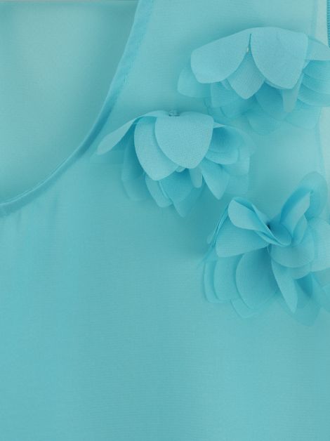 Camisola La Perla Transparência Azul Infantil