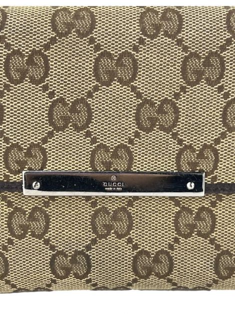 Carteira Gucci Monogram Compact Canvas - AFOJ5 Original | Etiqueta Única