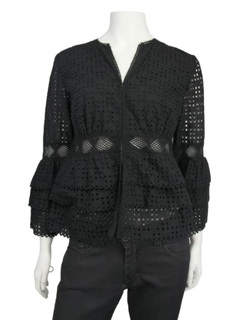 Casaco Anne Fontaine Laise Preto