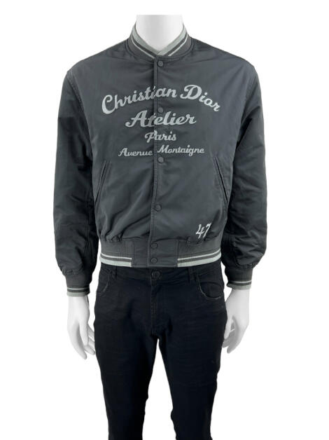 Casaco Christian Dior Atelier Teddy Jacket Cinza - DZB1138