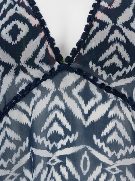 Saída de Praia YSLA Curta Estampada