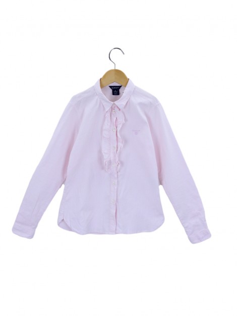 Camisa Gant Listras Rosa Infantil