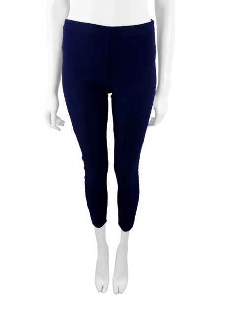 Calça Resort Couture Skinny Azul Marinho