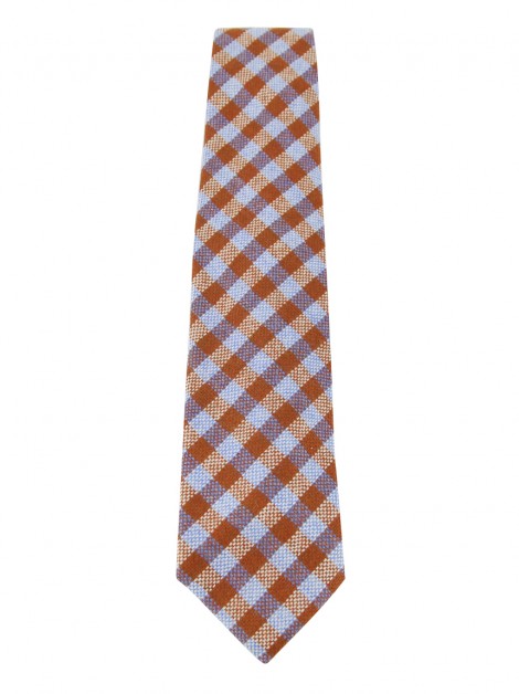Gravata Andrew's Tie Lã Xadrez Tricolor