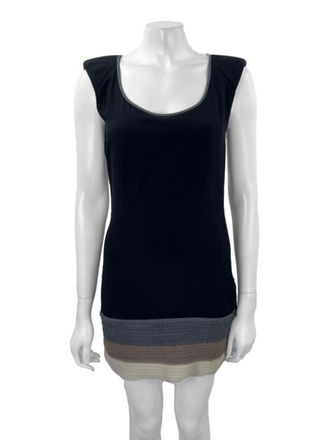 Vestido Ted Baker Babados Preto