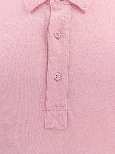 Camisa Orlebar Brown Linho Rosa Masculina