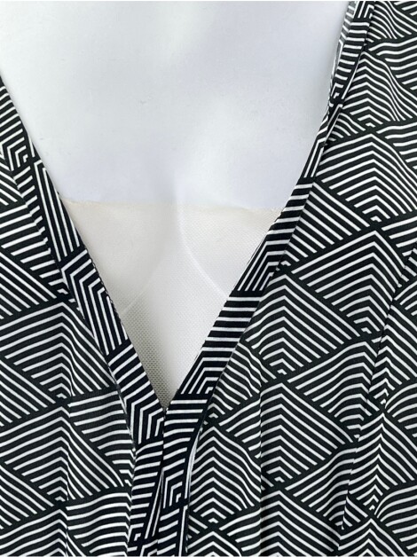 Vestido Scarf Me Estampa P&B
