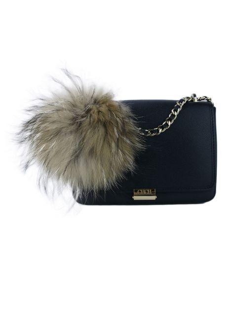 Chaveiro Carolina Herrera Pompom Marrom