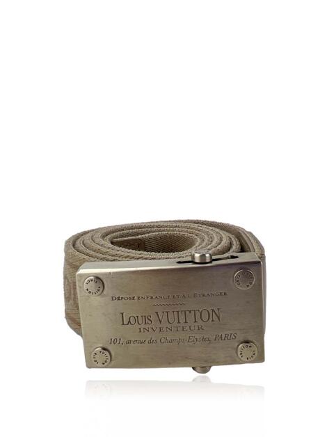 Cinto Louis Vuitton Preto com Dustbag - Personal Brecho, desde 2008
