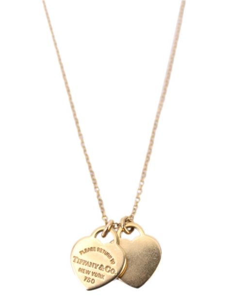 Colar Tiffany & Co Double Heart Mini Ouro