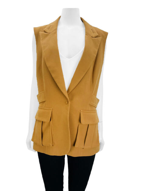 Colete Le Lis Blanc Tecido Marrom - BZRG75 Original | Etiqueta Única