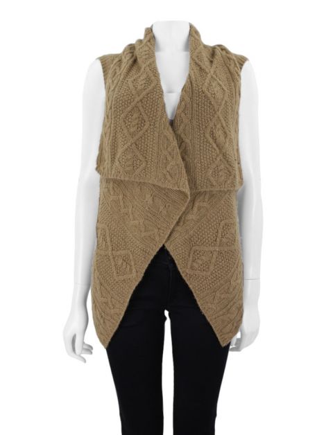 Colete Theory Camel Hair Marrom