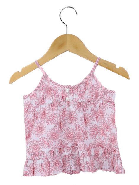 Conjunto Baby Cottons Flores Rosa