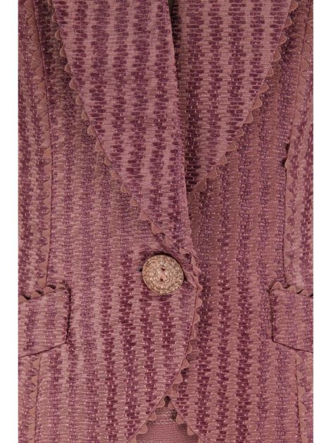 Conjunto John Galliano Texturizado Rosa