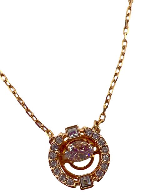 Conjunto Swarovski Cristais Dourado