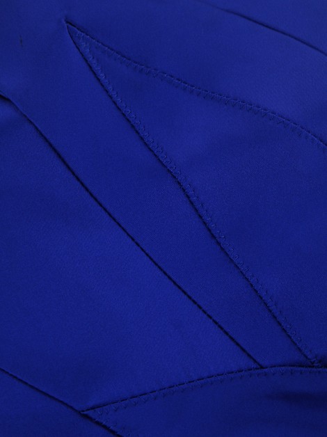 Roupa Karen Millen Cetim Midi Azul
