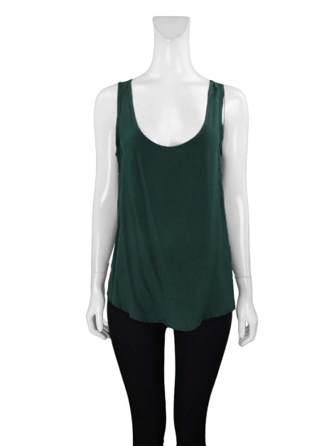 Blusa M & Guia Tecido Verde