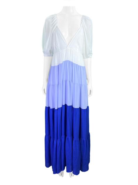 Vestido Ave Rara Longo Azul