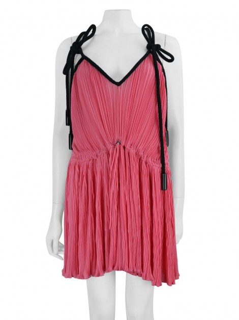 Vestido Le Noah Plissê Goiaba