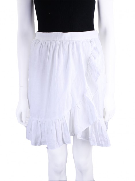 Saia J.Crew Babados Branca
