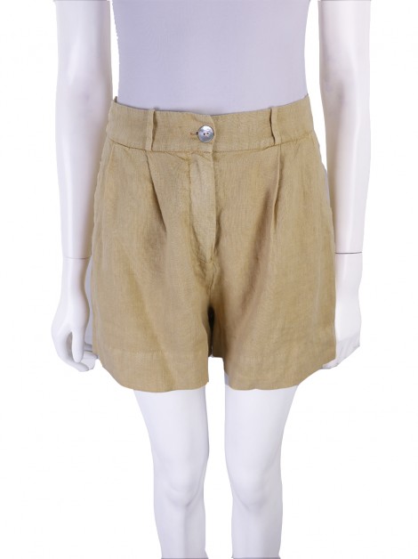 Short Flavia Aranha Linho Bege