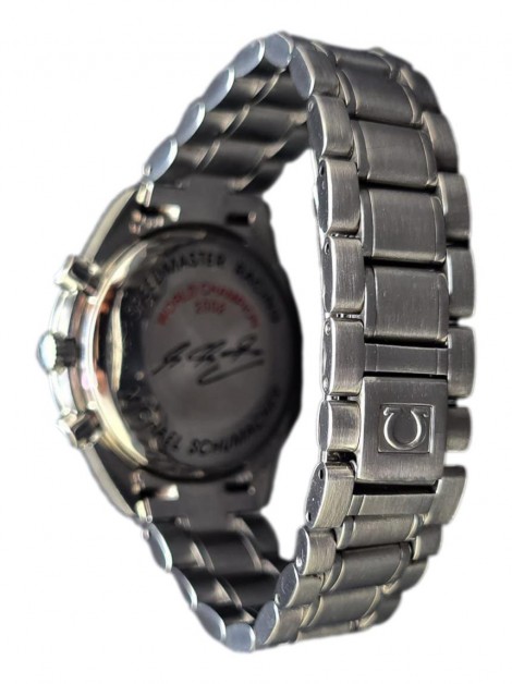 Relógio Omega Speedmaster Racing Schumacher Limited Edition Automático Prateado