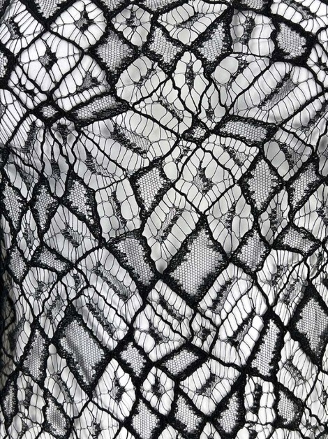 Vestido Animale Renda Preto