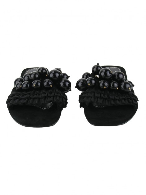 Rasteira Elina Linardaki Midnight Hour Preto