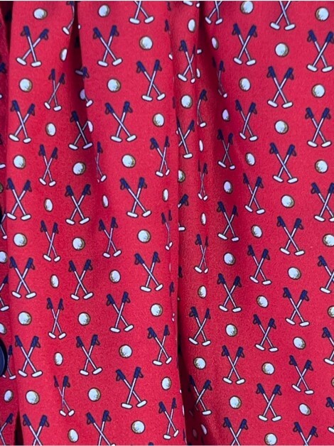 Saia Pili Carrera Estampado Vermelho