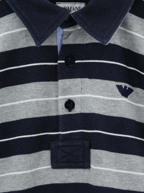 Blusa Armani Junior Malha Listrada Infantil