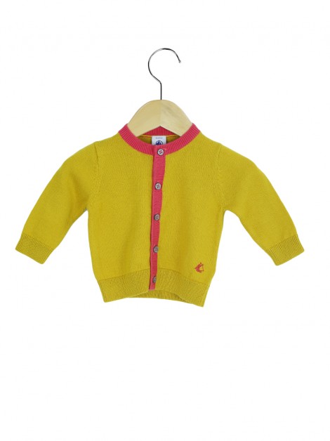 Casaco Petit Bateau Bicolor Infantil