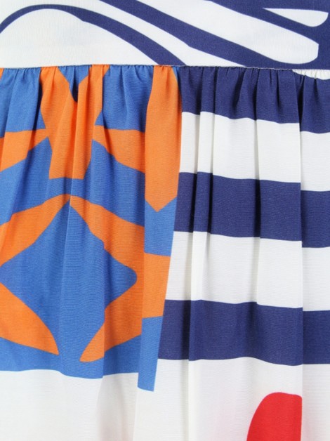 Saia Sardina Midi Estampada