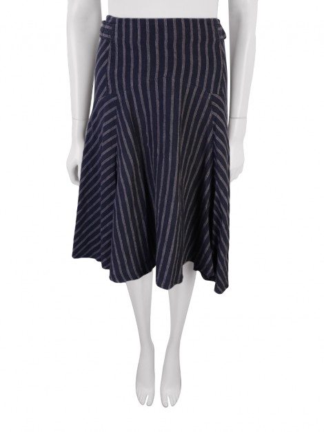 Saia H&M Linho Listrada