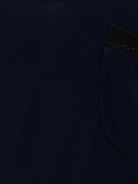 Blusa  284 Tecido Azul Marinho