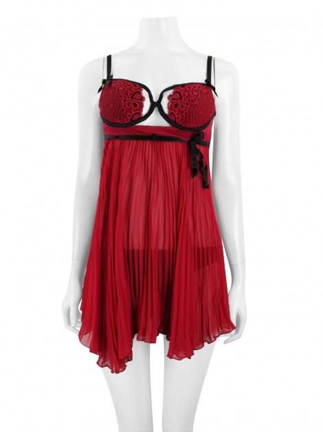 Camisola Fruit De La Passion Plissada Vermelha