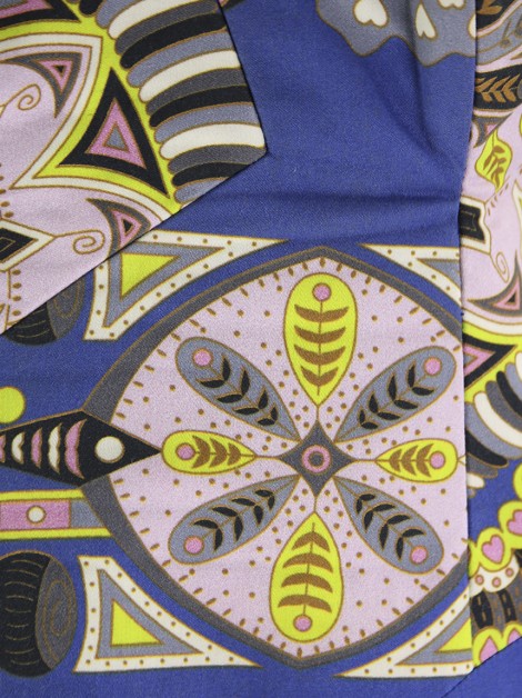 Vestido André Lima Estampado Azul