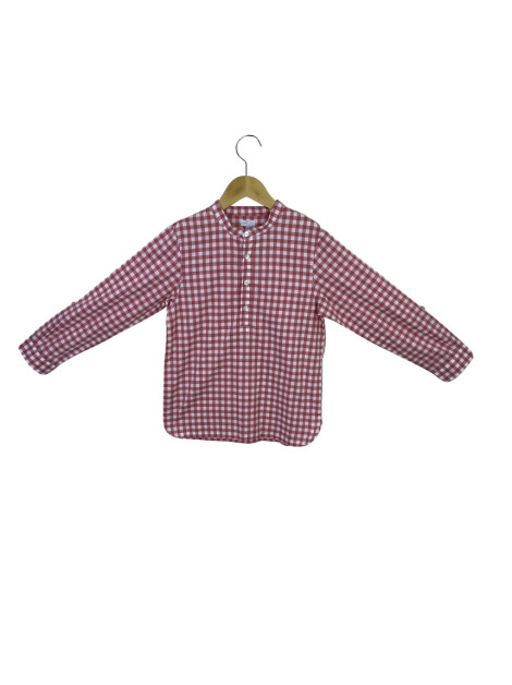 Camisa Rose & Bleu Xadrez Vermelha