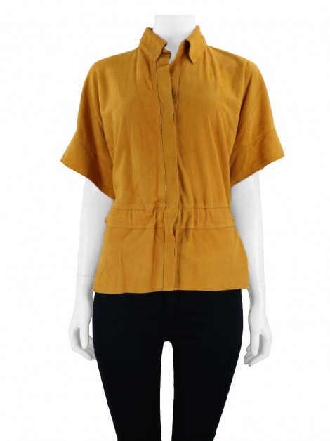 Blusa A. Brand Camurça Laranja