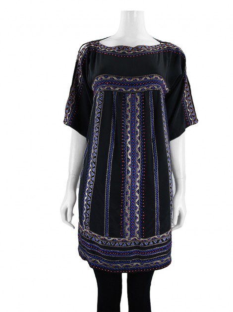 Blusa Nanette Lepore Preta Estampada