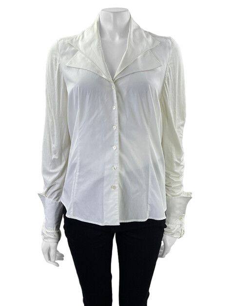 Camisa Anne Fontaine Tecido Off White