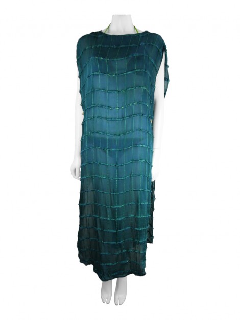 Saída de Praia Vanda Jacintho Kaftan Sky Seda Verde