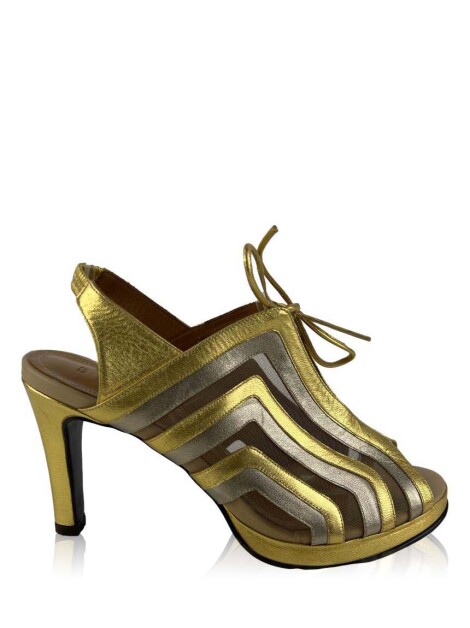 Sapato Botti Tiras Dourado