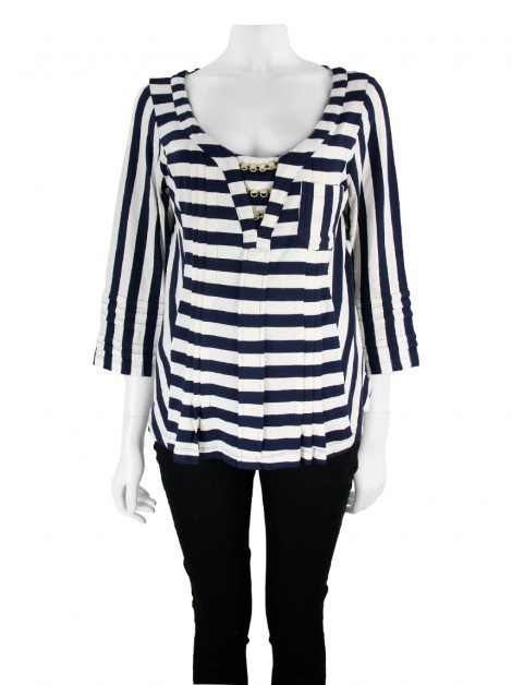 Blusa One Up Listrada Bicolor