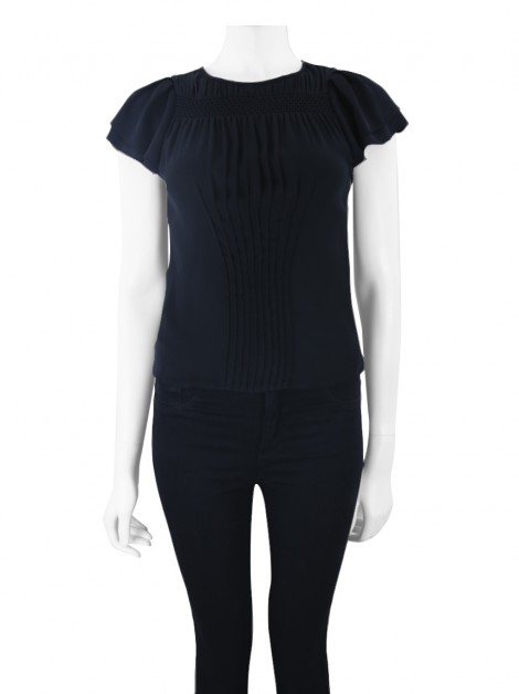 Blusa Catherine Malandrino Seda Preto