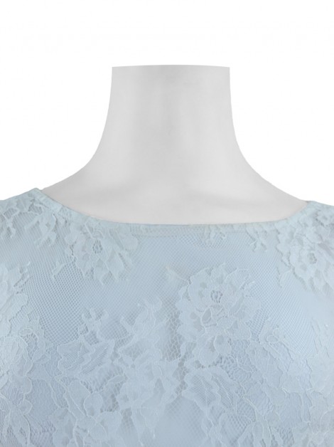 Vestido Lia Souza Renda Bicolor