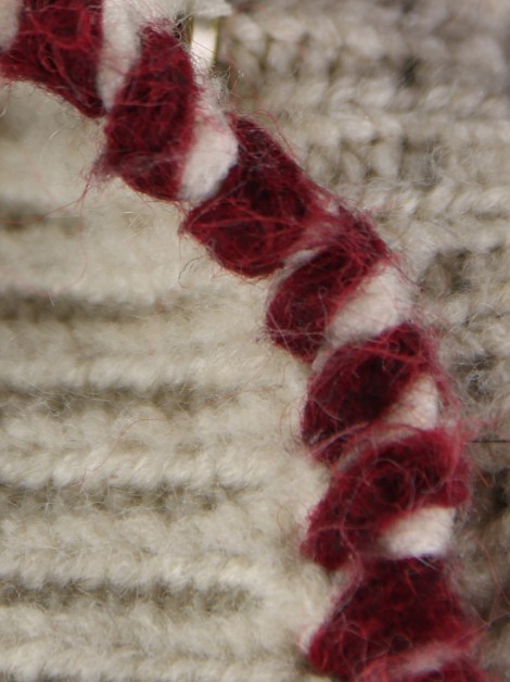 Casaco Cris Barros Tricot Bicolor