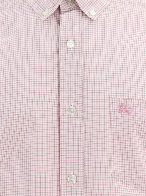 Camisa Burberry Xadrez Rosa